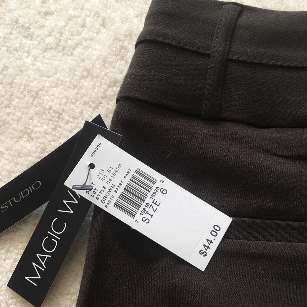 AB Studio Dark brown dress slacks